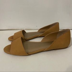 BCBGeneration nude flat sandals size 9